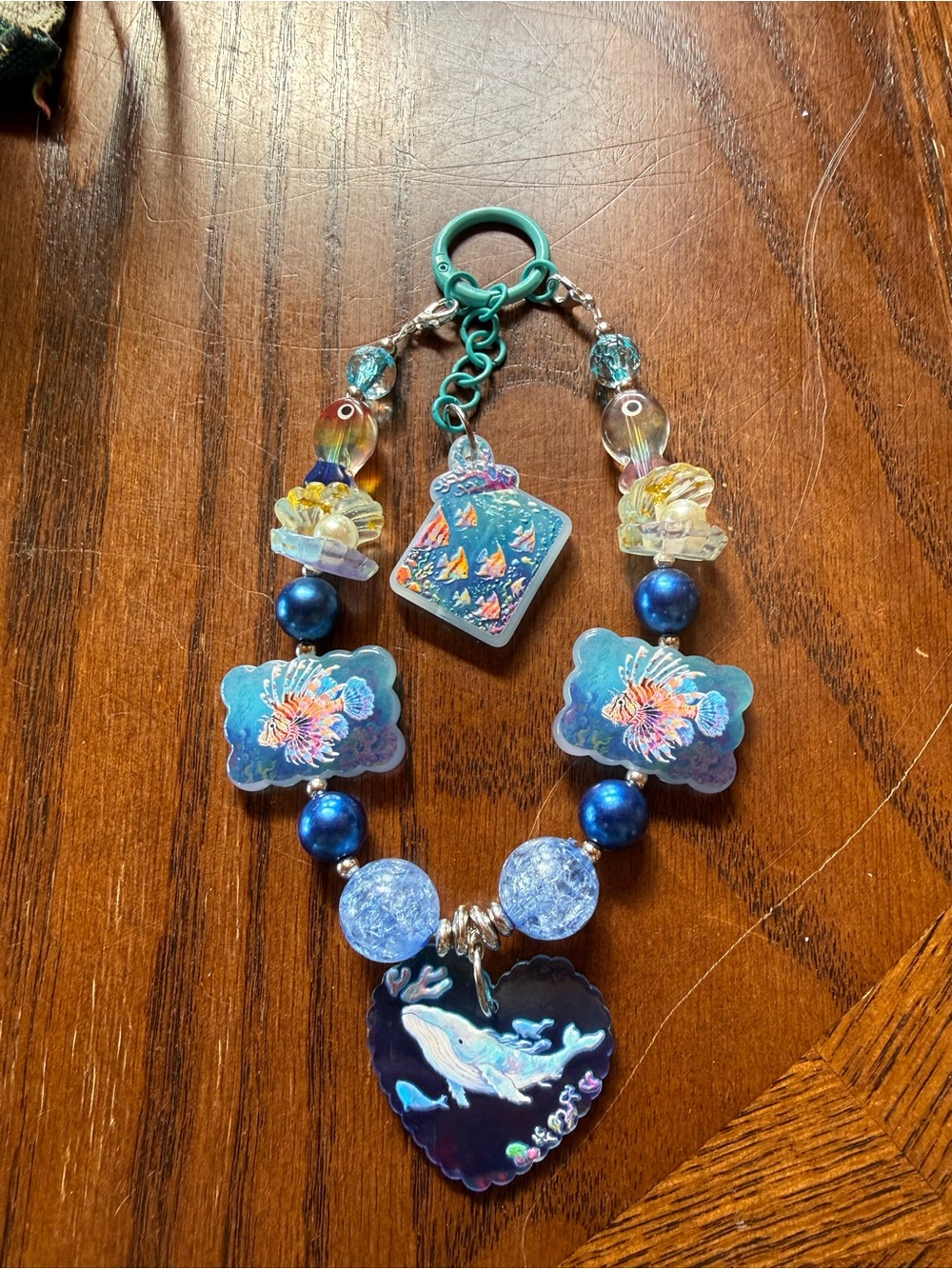 Blue Ocean-Themed Keychain